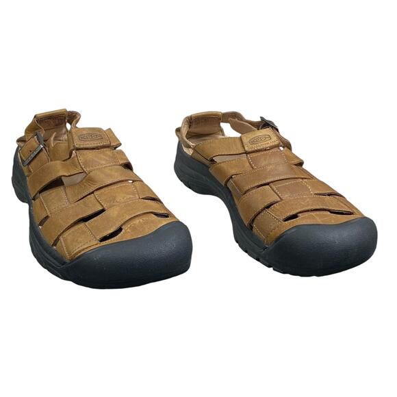 Keen Mens Fisherman Brown Leather Sandals Size US 14 main image 9